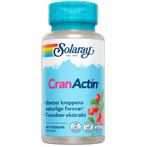 Solaray CranActin Tranebærekstrakt 400 mg (60 tabletter)