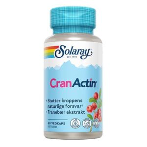 Solaray CranActin Tranebærekstrakt 400mg, 60kap.