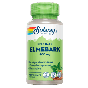 Solaray Elmebark - Slippery Elm 400 mg (100 kapsler)