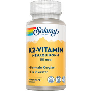 Solaray K2-vitamin 50 mcg (30 kapsler)