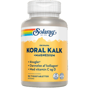 Solaray Koral Kalk + Magnesium (90 Tyggetabletter)