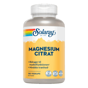Solaray Magnesium Citrat 250 mg (180 kapsler)