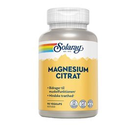 Solaray Magnesium Citrat - 90 kapsler