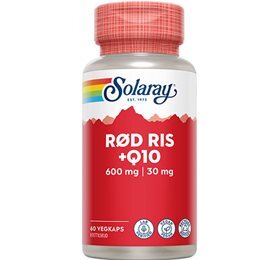 Solaray Rød ris & Q10, 60kap.