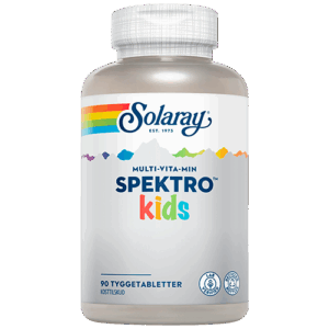 Solaray Spektro Kids Multi-Vita-Min med bærsmag (90 tyggetabletter)