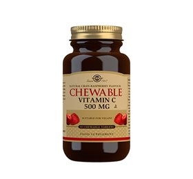 Solgar Vitamin C tyggetablet tranebær hindbær smag - 90 tab. X