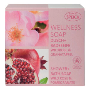 Speick Wellness Sæbe, Rose + Granatæble, 200 g.