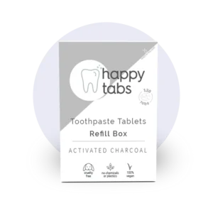 Tandpasta tabletter - Mint & Charcoal - uden fluorid - refill