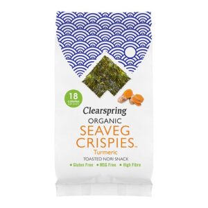 Tang chips Gurkemeje Økologisk (Seaveg Crispies) - 4 gram - Clearspring