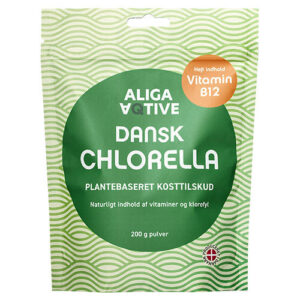 - VeganskALIGA AQTIVE Dansk Chlorella pulver
