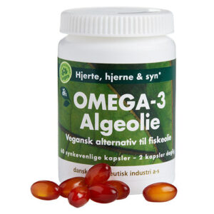 - VeganskGrønne dfi vitaminer Omega-3 Algeolie