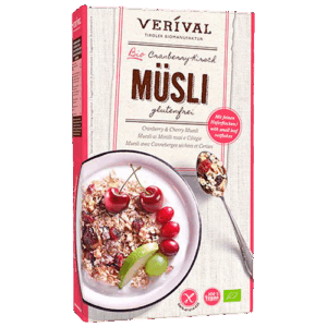 Verival Müsli Tranbær/Kirsebær Ø (300 g)