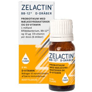 Zelactin BB12 & D-Dråber Probiotikum Med Mælkesyrebakterier (8 ml)